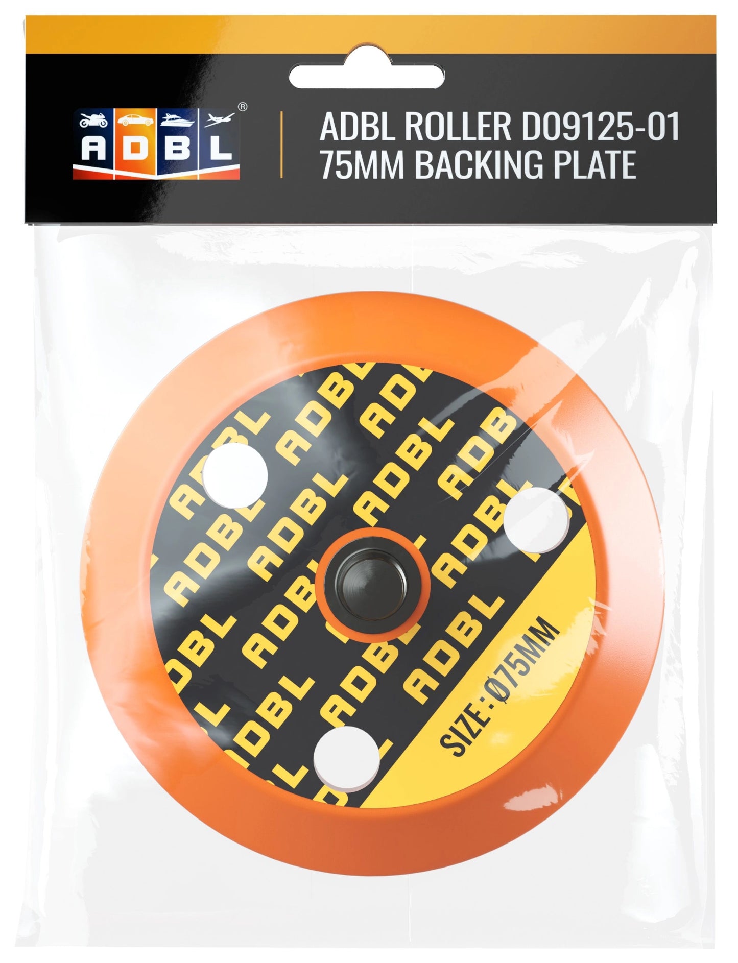 ADBL Roller D09125-01+B – maszyna dual action DA, talerz 125mm, skok 9mm + torba