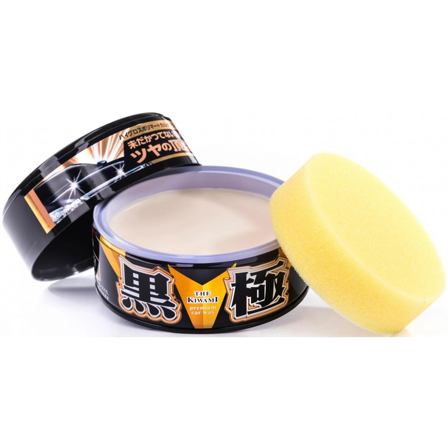 SOFT99 Kiwami BLACK Hard Wax hybrydowy wosk z carnaubą wysoki połysk Ciemne lakiery 200g