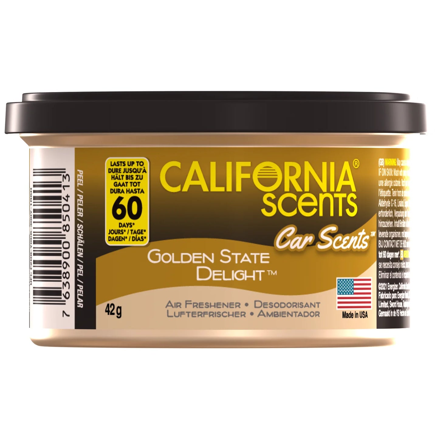 California Scents puszka zapachowa do auta Golden State Delight - słodki zapach