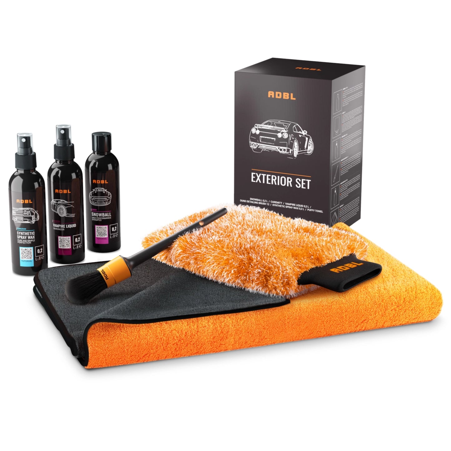 ADBL Exterior Sample Set – zestaw kosmetyków i akcesoriów do pielęgnacji lakieru