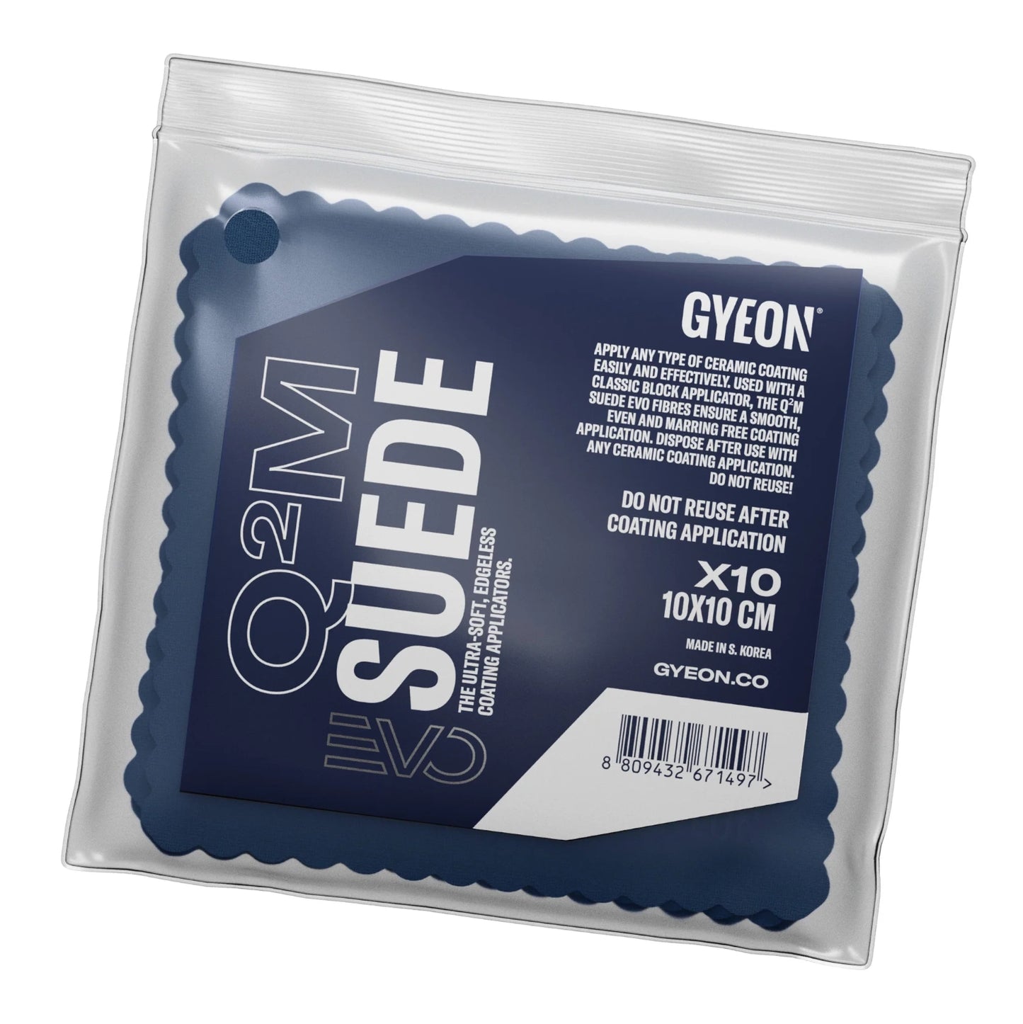 GYEON Q2M Suede EVO - Bezkrawędziowa mikrofirba do powłok 10x10cm 1 sztuka