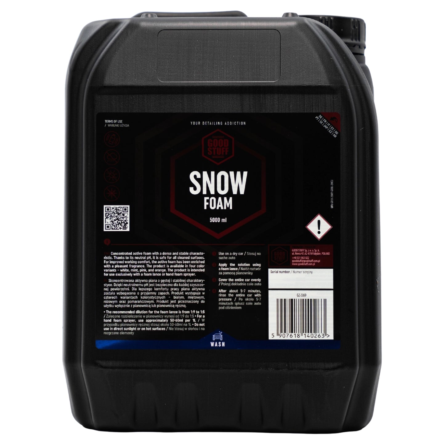 Good Stuff Snow Foam – piana aktywna o neutralnym pH, przyjemny zapach 5L