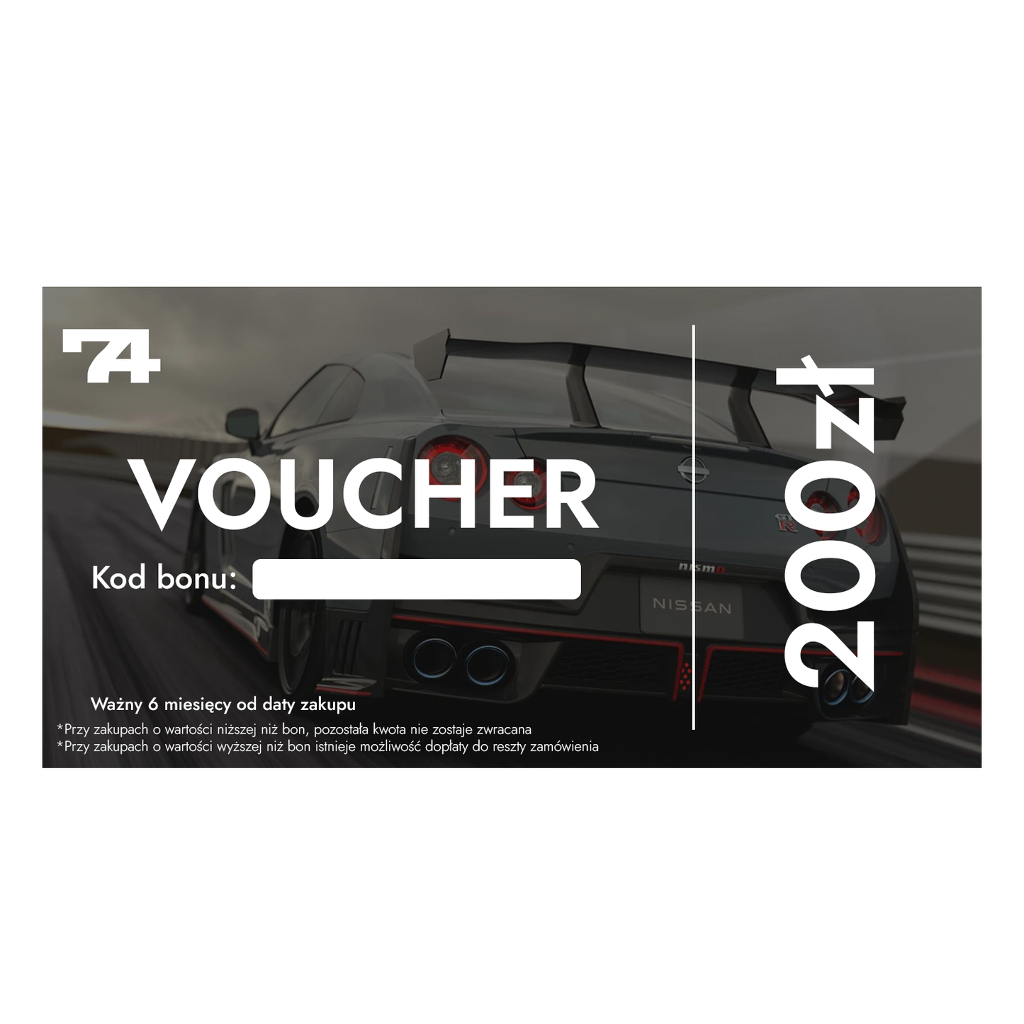 KARTA PODARUNKOWA - BON 200 PLN VOUCHER