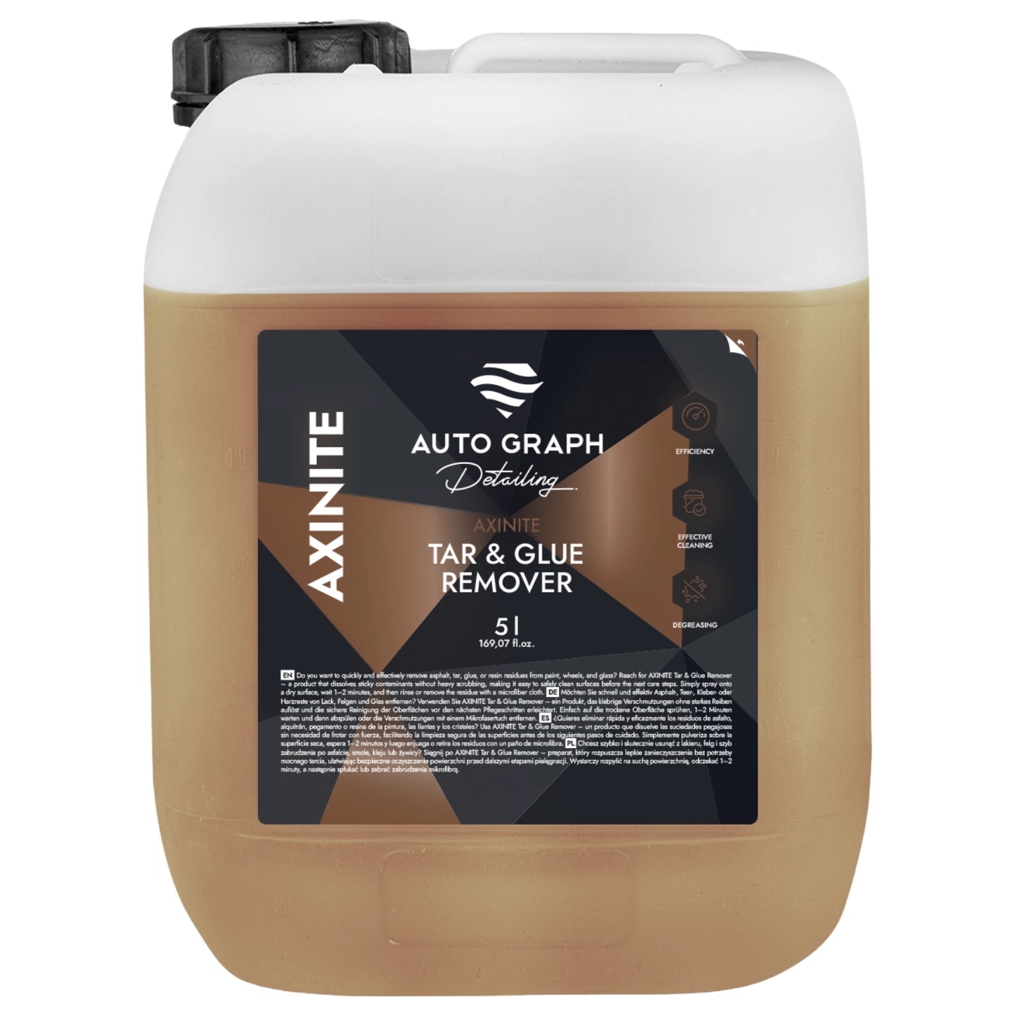 Auto Graph AXINITE Tar & Glue Remover - Produkt do usuwania smoły kleju lub żywicy 5L