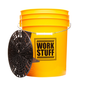 Work Stuff "WASH" żółte wiadro detailingowe + Separator brudu