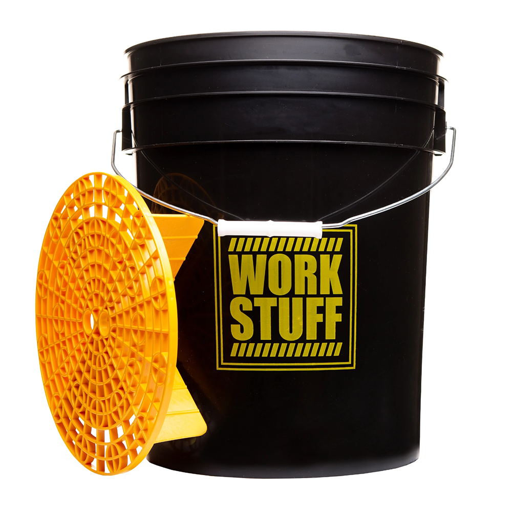 Work Stuff "RINSE" czarne wiadro detailingowe + Separator brudu