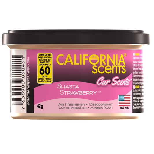 California Scents puszka zapachowa do auta Shasta Strawberry - zapach truskawkowy