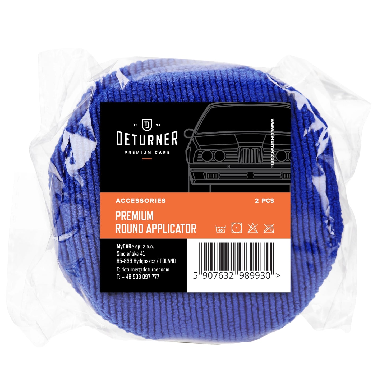 Deturner Premium Round Applicator - Aplikator do powłok 2szt.