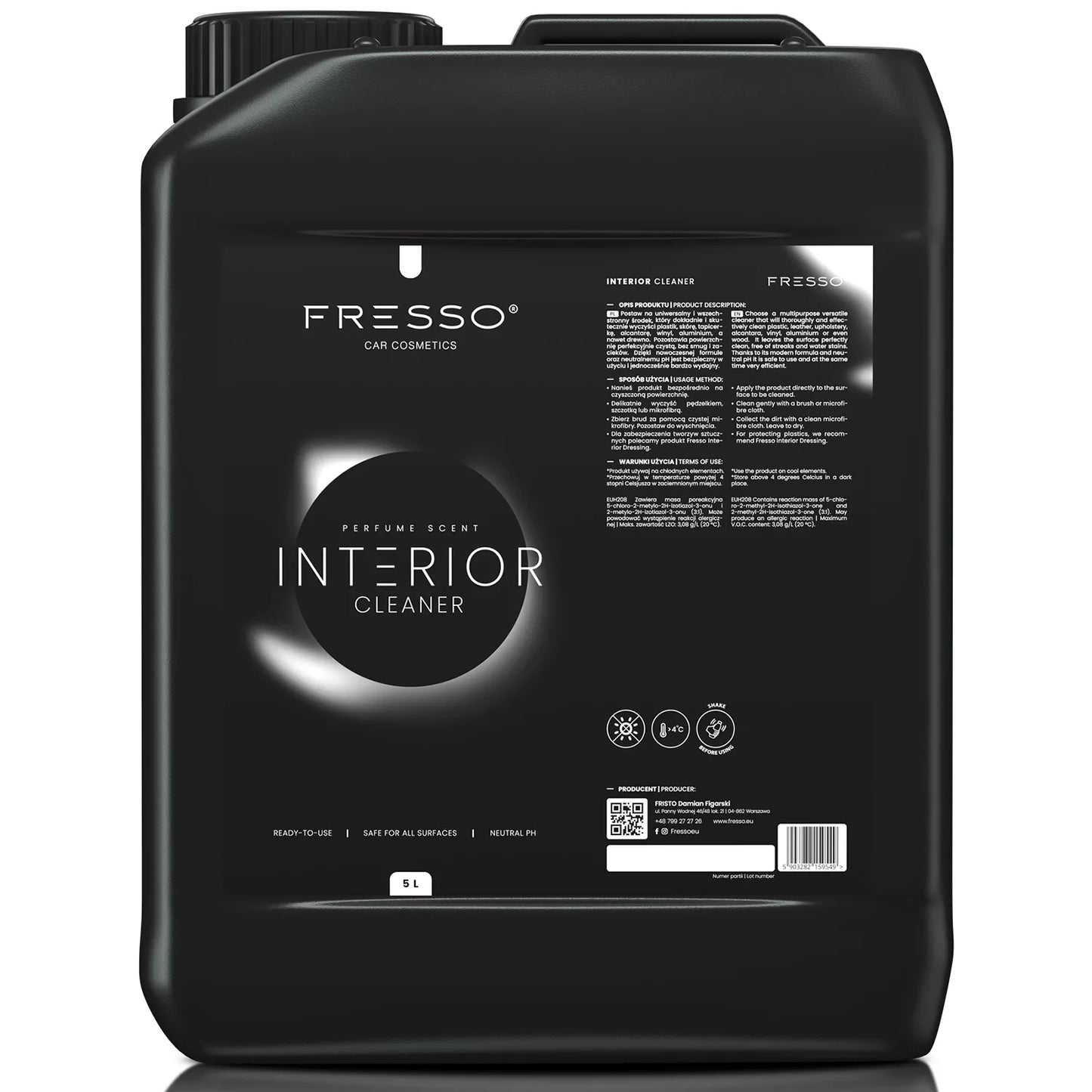 Fresso Interior Cleaner – produkt do czyszczenia wnętrza samochodu 5L
