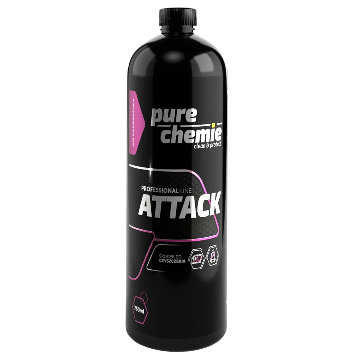 Pure Chemie Attack – skoncentrowany preparat do czyszczenia pasów i prania tapicerki 750ml