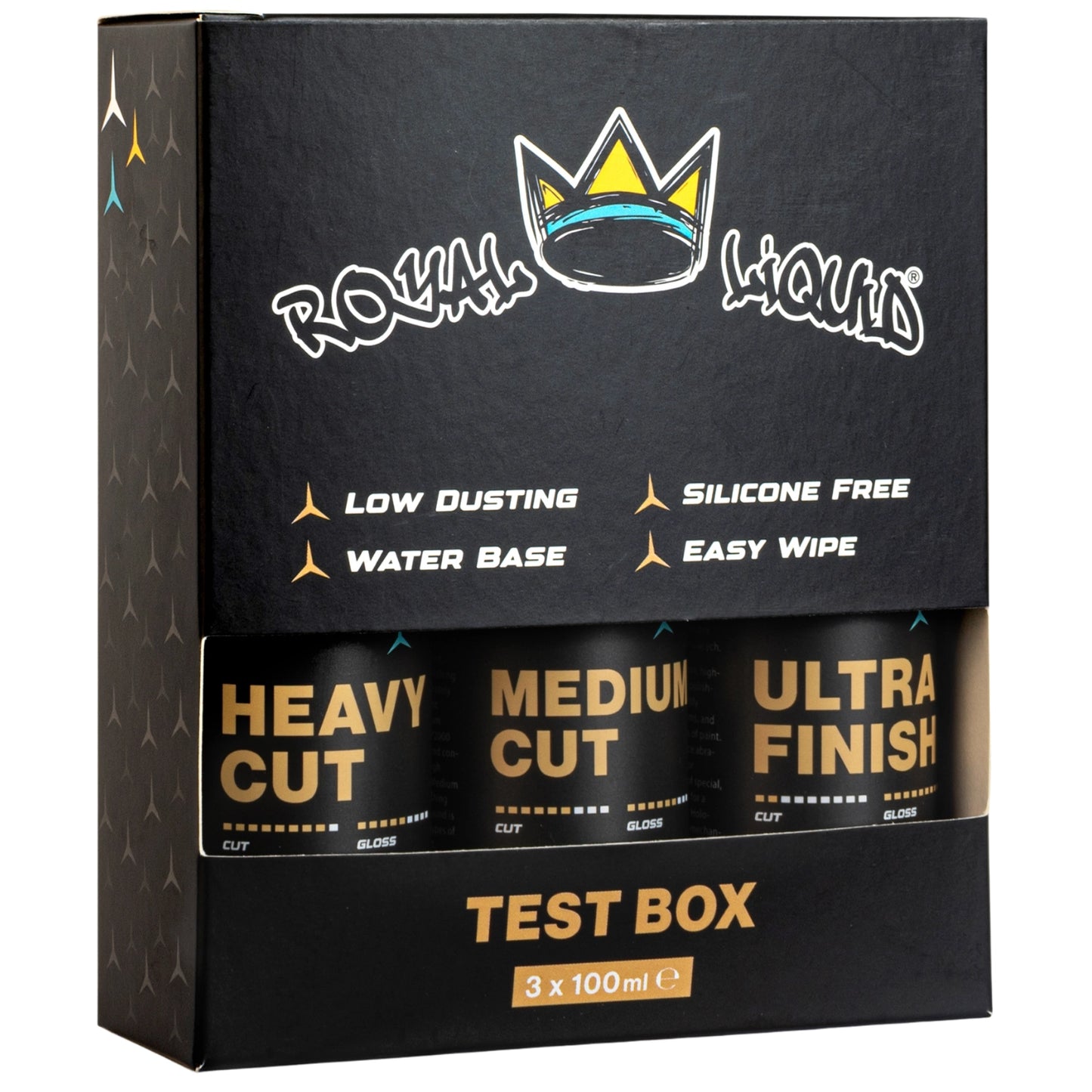 Royal Liquid Compound Test Box 3x100ml - Twój Kompletny System Polerski w Jednym Zestawie